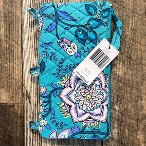 Vera Bradley Blue and Purple Floral Pencil Bag